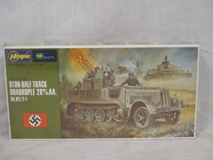 Hasegawa #714 8 Ton Half Track Quadruple Model Kit (Sealed)