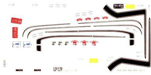 Fred Cady 1025 1969 CamaroZL-1427 and SS 396 special hood,side stripes 1/18decal