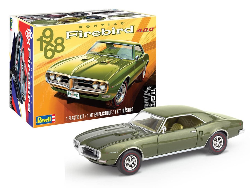 Revell 1/25 1968 Pontiac Firebird 2’n’1 Plastic Model Kit 14545