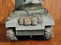 Vintage 1970’s Hand Painted, U.S. M4A3E2 Sherman “Jumbo” Assault Tank, 1944