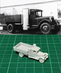1/144 WWII Russian ZIS13/21 Truck /w gas generator Resin Kit (RSU204A)