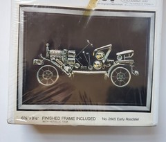 General Crafts Parts Decor Early Roadster Velvet Framed Model Kit 2805 NOS