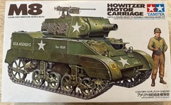 Tamiya 1979 M8 Howitzer Motor Carriage w/Figure 1:35 Scale Model No.110 NOS.