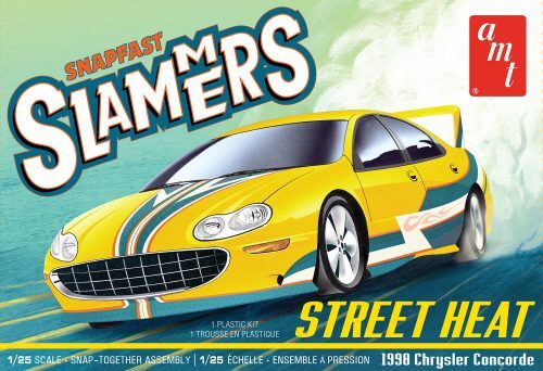 AMT Street Heat 1998 Chrysler Concorde Slammers SNAP 1:25 Plastic Car Kit 1227M