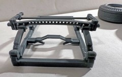 GASSER A/FX FRONT FRAME WITH OPEN HOLE STRAIGHT AXLE AND TIRES & RIMS