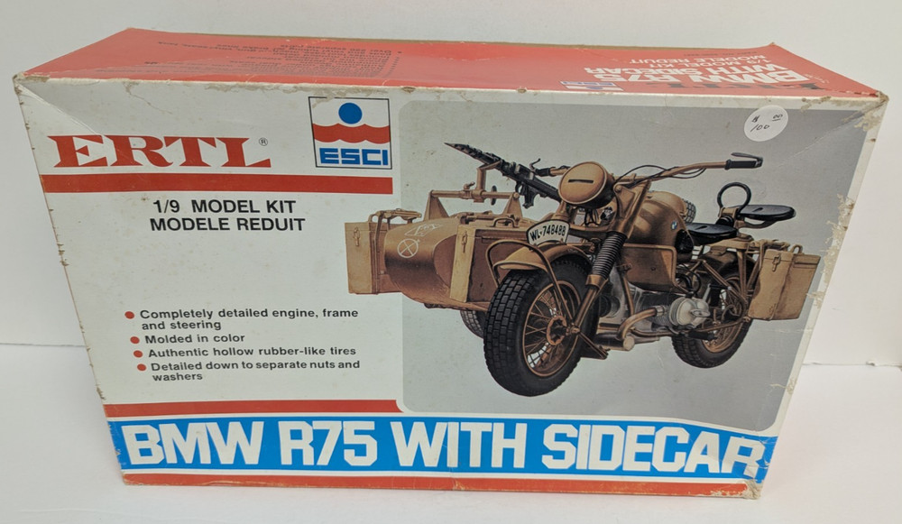 ERTL BMW R75 With Sidecar 1:9 Scale Model Kit