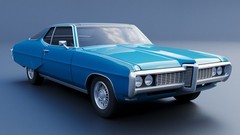 3d Printed 1/25 1968 Pontiac Grand Prix Model Kit