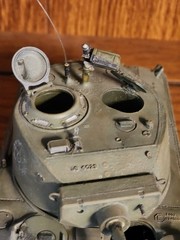 Vintage 1970’s Hand Painted, U.S. M4A3E2 Sherman “Jumbo” Assault Tank, 1944