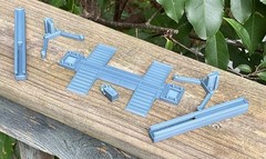 1/24 Scale 2 Post Automotive Lift Kit Diorama Garage Parts FDM Model