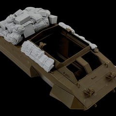 1:35 Casting Resin Model Assembly Kit, GK， Ash Dog Armored Vehicle Accumulati…