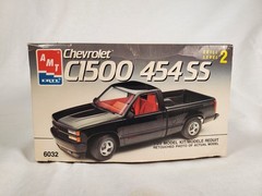 Vintage AMT ERTL 6032 Chevy C1500 454 SS 1/25 Started Project Model Kit