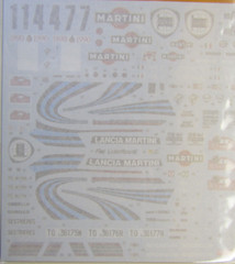 SHUNKO Decal Sheet 1:24 Scale Martini Delta 16v 90 ‘Rallye MonteCarlo #SHK-D322B