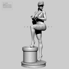 1/35 Resin Fantasy Mario Game Girl Unpainted Unassembled td-4098