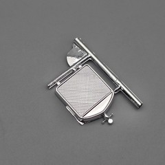 Monogram 1/24 Black Widow Hot Rod Parts Kitbash Chrome Radiator Shell #21