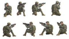 Hobby Fan HF-750 1/35 ROC Modern Infantry in Combat 4 Figs Set – USA Shipping