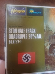 Hasegawa 8Ton Half Track Quadruple 20MM A A. Sd Kfz 7/1 1/72 scale
