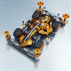 Silver JueDi ZhanChe Mini 4WD, Carbon & Alloy Upgraded, Ready to Run