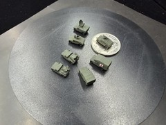 3D Printed 1/400/350 USA Humvee Series Armored Vehicle Finished /7pc