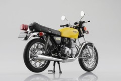 Aoshima 1/12 Diecast Motorcycle, Honda CB400Four Parakeet Yellow