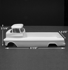 Jimmy Flintstone 1950’s Chevy Custom Cabover with cargo bed, body only NB350