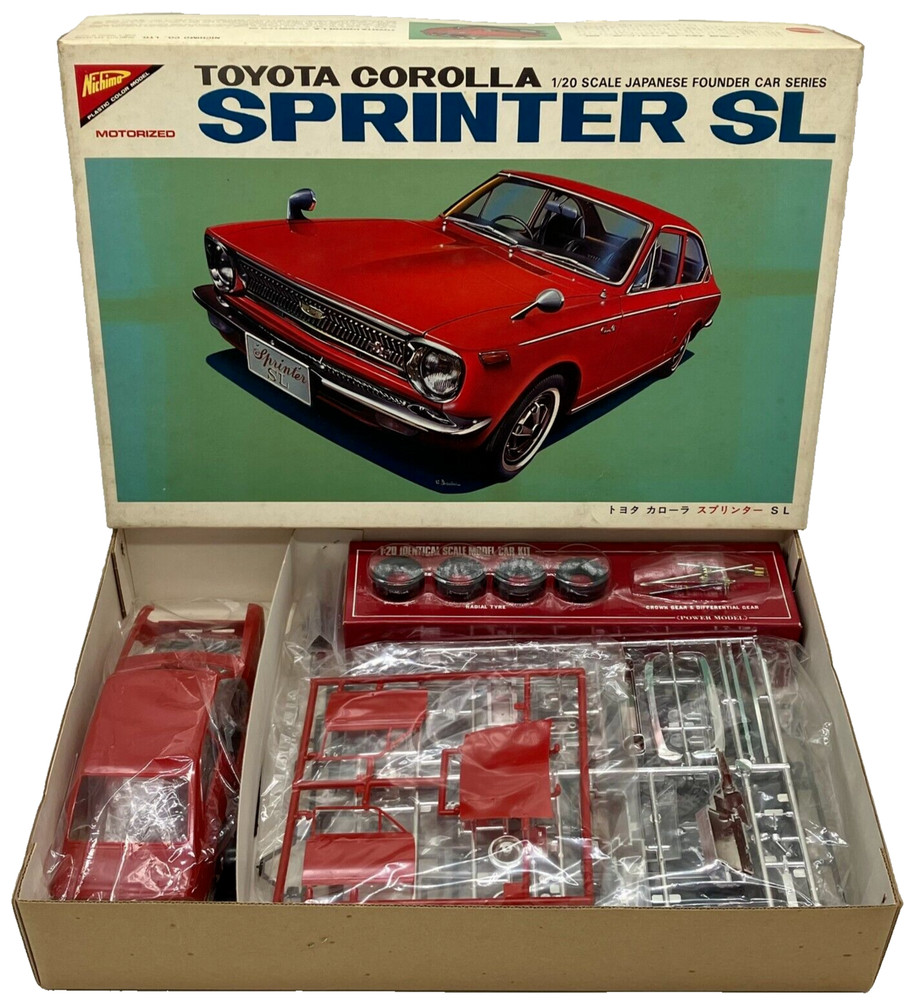 Nichimo 1/20 Toyota Corolla Sprinter SL Vintage Motorized Kit Unassembled