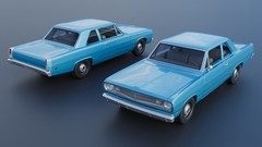 ABS-LIKE RESIN 3D PRINTED 1/25 1970 PLYMOUTH VALIANT 2-DOOR KIT