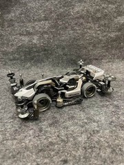 TAMIYA 4WD Custom Painted (Black/Silver/Grey Mirror) FMA Chassis Racing Car