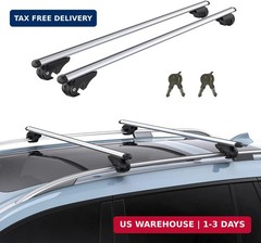 TANX Roof Rack Cross Bars with 4 Anti-Theft Locks | Heavy-Duty Universal Roof Ra