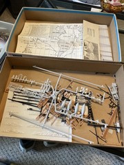 Revell S.M.S. Seeadler “Sea Eagle” Ship Model & Stag Hound 1960s Parts Lot
