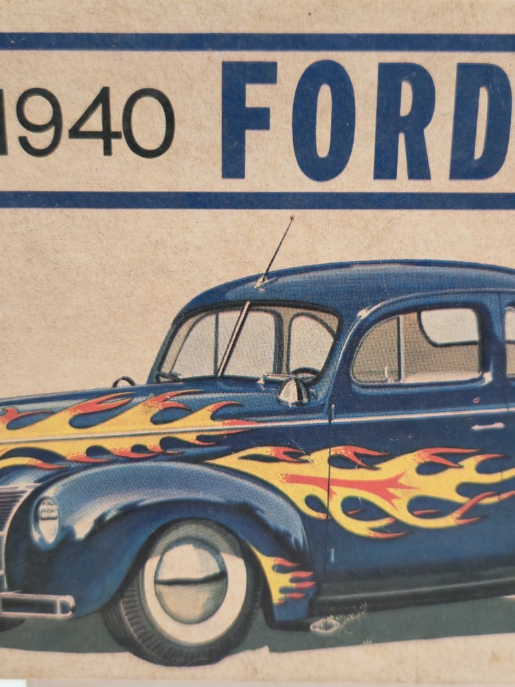1940 FORD COUPE Vintage NOS AMT 3in1 Customizing 1/25 Plastic Model Kit SEALED