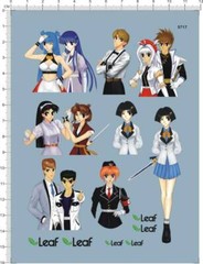 Itasha decals Anime Girl for model kits 5717