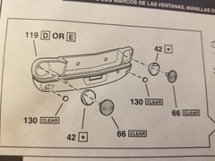 1968 Ford Mustang GT HEADLIGHTS from Revell 1:25 Model Kit 68