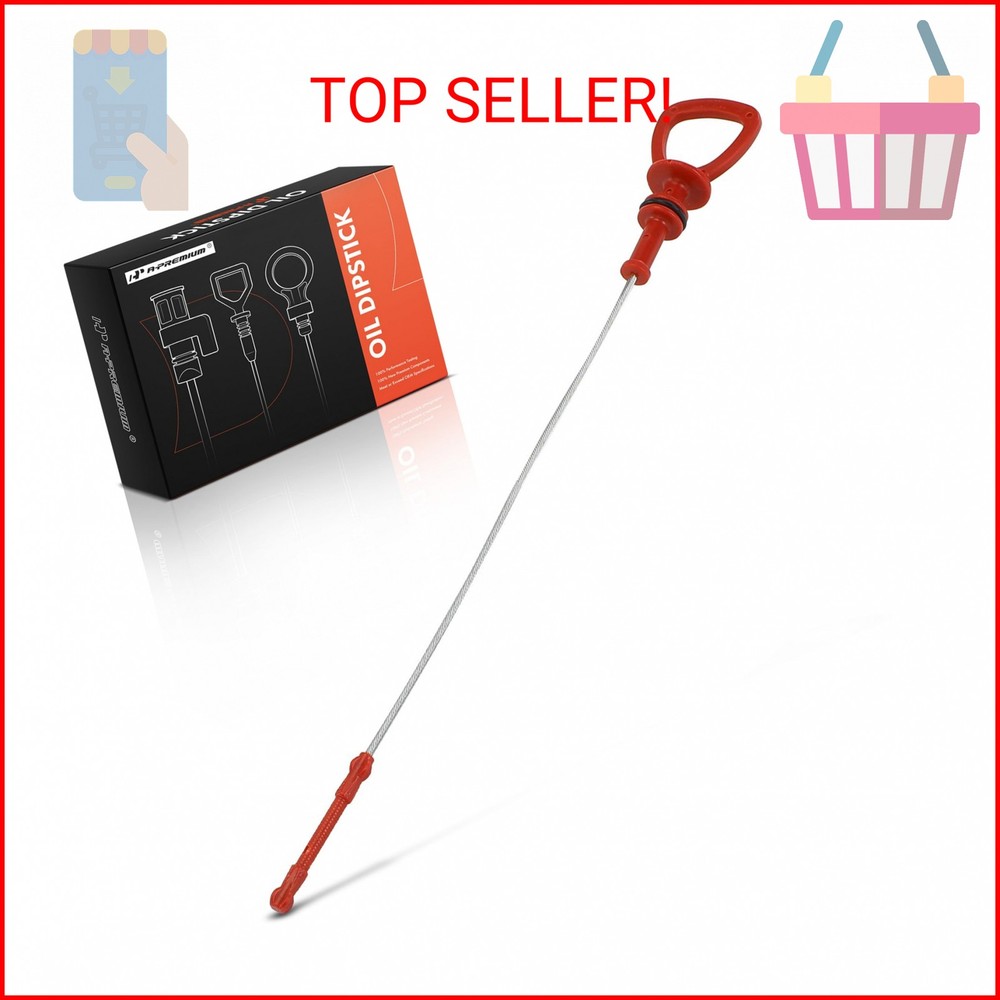 A-Premium Engine Oil Dipstick Compatible with Mercedes-Benz C209 A209 W203 W204
