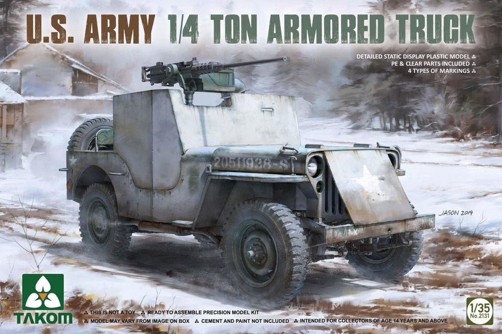 Takom 1/35 US Army 1/4-ton Armored Truck #2131📌USA📌Sealed