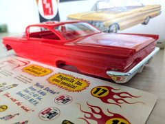 **RARE ORIGINAL VINTAGE AMT CRAFTSMAN KIT 1960 PONTIAC BONNEVILLE HT **COMPLETE!