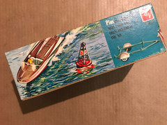 vintage AMT 159 Customizing Boat Kit Box and parts