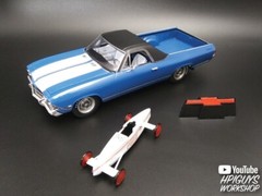 AMT1362 Coke 1968 Chevy El Camino SS With Soap Box Derby 1:25 Plastic Model Kit