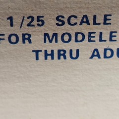 Bench Seat Ford Courier Pickup 1:25 Scale Model Car Part AMT