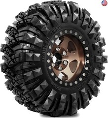 STMU Negative Offset 10.4mm 1.9 Beadlock Wheel Rims Aluminum and 1.9 RC Crawler