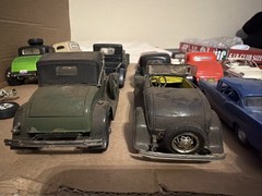 Lot Of 18 Vintage Junkyard Models Smaller Scales Need Work Parts Missing