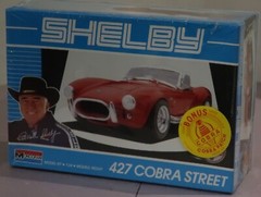 SHELBY 427 COBRA 1:24 Monogram MODEL KIT NOS 1989 rare Bonus w/PATCH Sealed Box