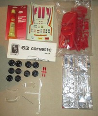 1962 Chevy Corvette 3 in 1 Stock Custom Drag 1/25 Scale Model Car Kit, AMT Ertl