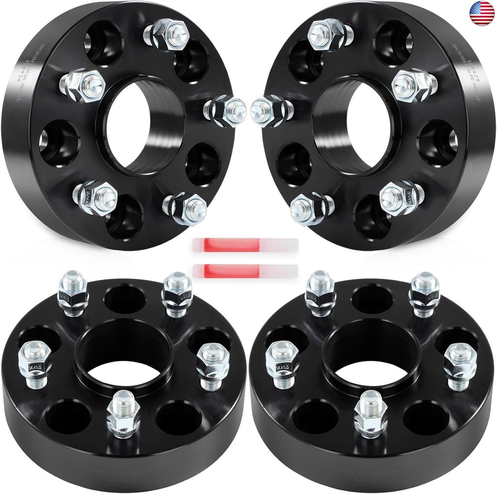 SCITOO 4pcs Wheel Spacers 1.5 inch 5×4.75 Bore 66.9mm Studs 14×1.5 5Lug Wheel