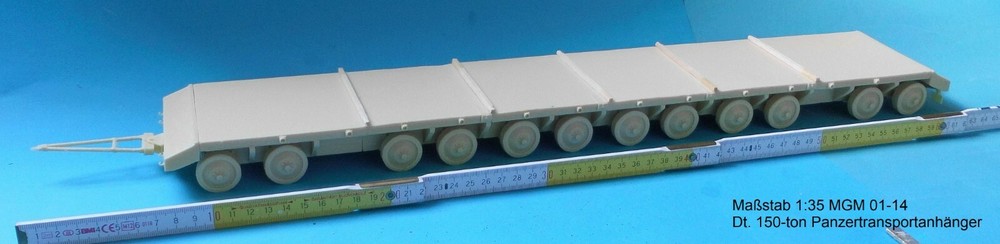 MGM 01-14 1/35 Resin WWII German 150 Ton Tank Transporter – Trailer