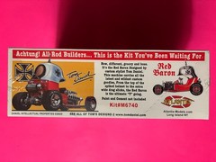 TOM DANIELS RED BARON HOT ROD SHOW CAR MODEL KIT ATLANTIS 1/24 SCALE NEW SEALED!