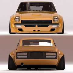 1:24 Datsun 240Z Fairlady Z Pandem Style Widebody Transkit for Tamiya & Hasegawa