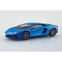 Aoshima: 1/32 The Snap Kit Lamborghini Aventador S (Pearl Blue) Scale Model Kit