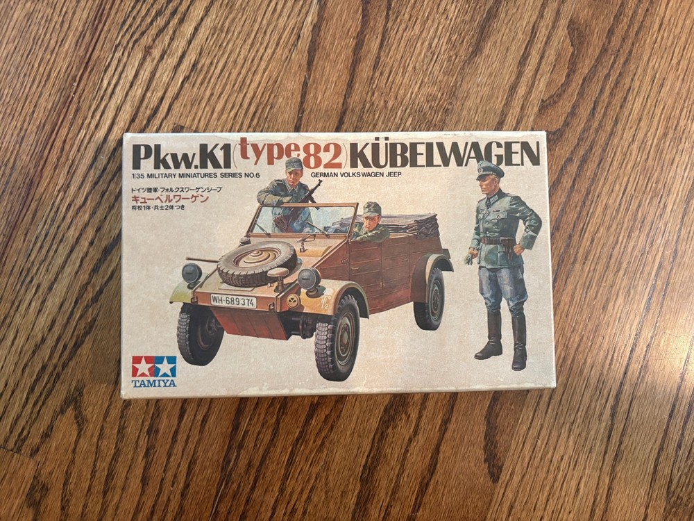 NEW IN BOX! Pkw.K1 Type 82 Kubelwagen German VW Jeep 1:35 Scale Model Kit Tamiya