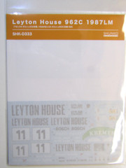 SHUNKO Decal Sheet 1:24 Scale Leyton House Porsche 962C 1987 Le Mans # SHK-D333
