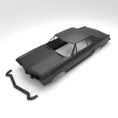 1/25 Scale Resin 1963 Buick Riviera Body 3D Printed